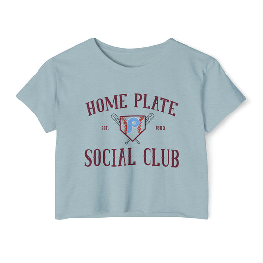 Home Plate Social Club Crop Top