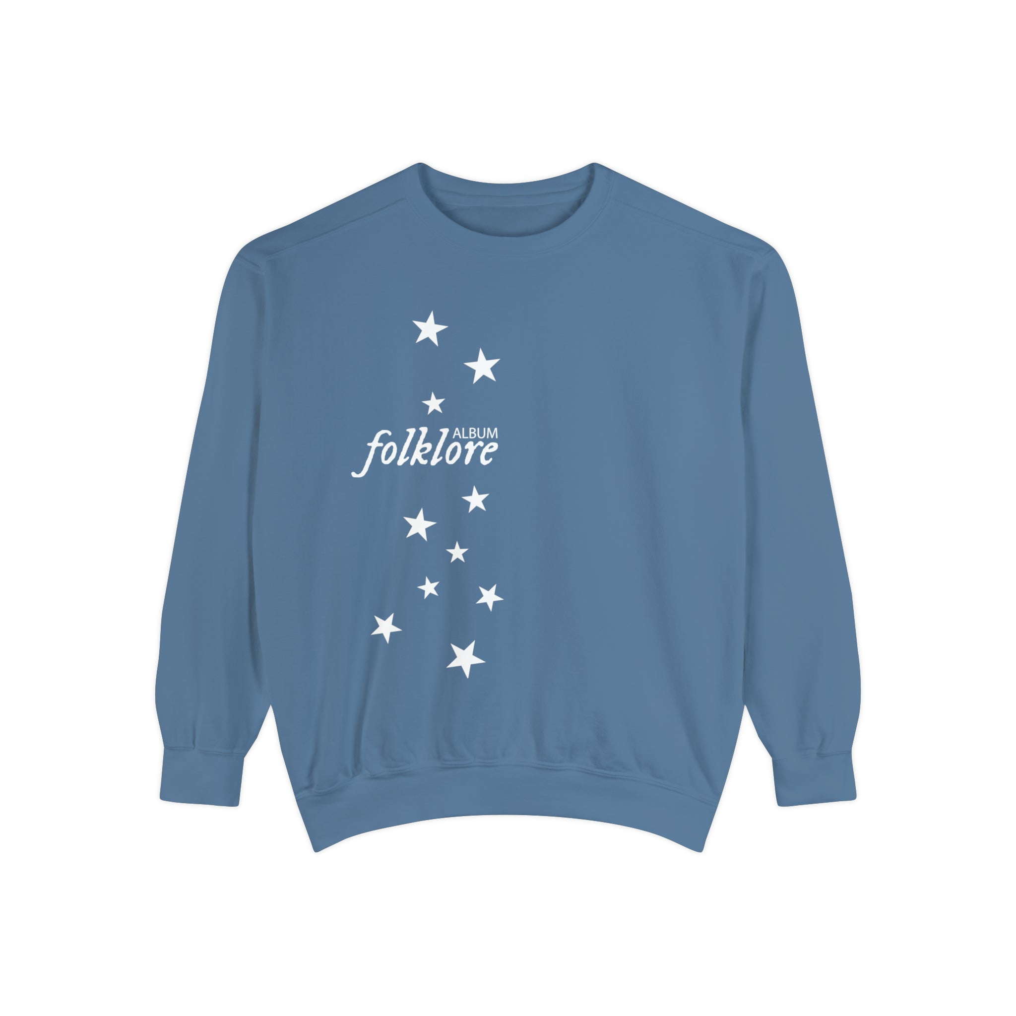 Taylor orders swift folklore album “you drew stars around my scars” crewneck sweatshirt