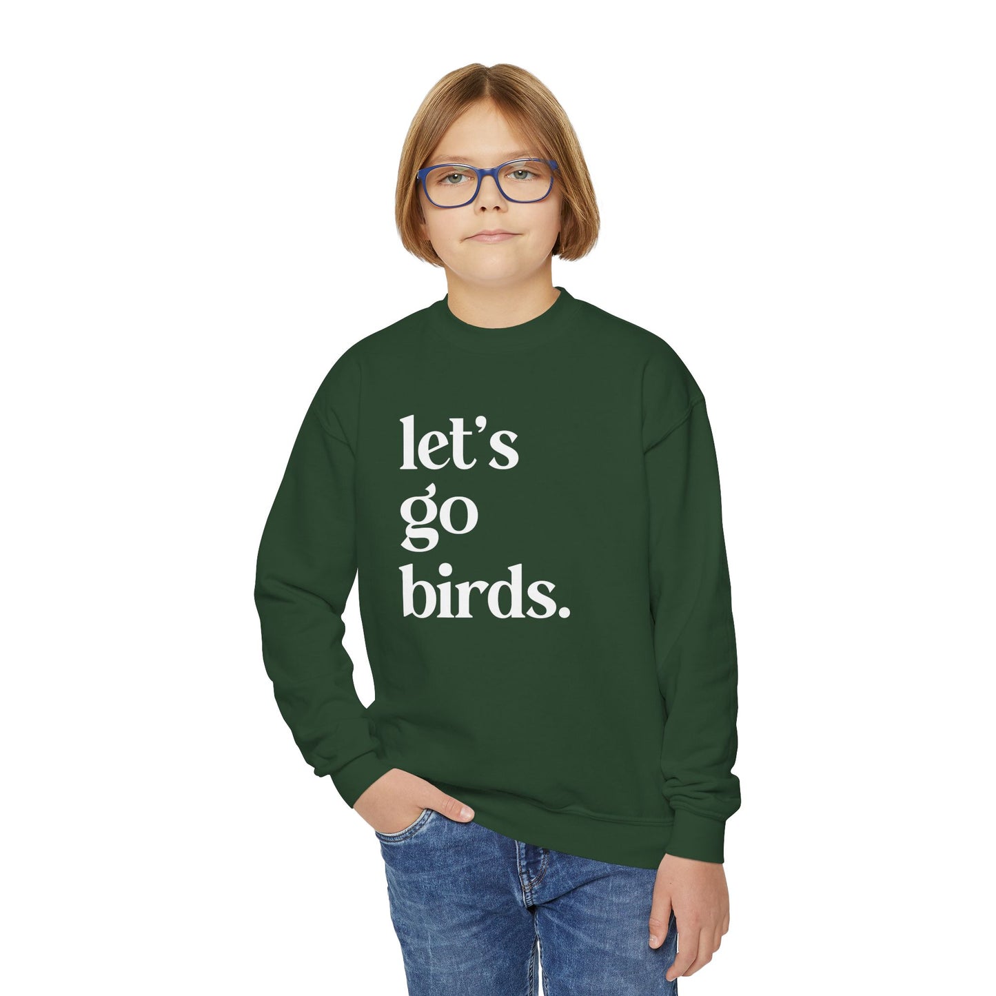 Youth Let's Go Birds Crewneck - Multiple Colors!