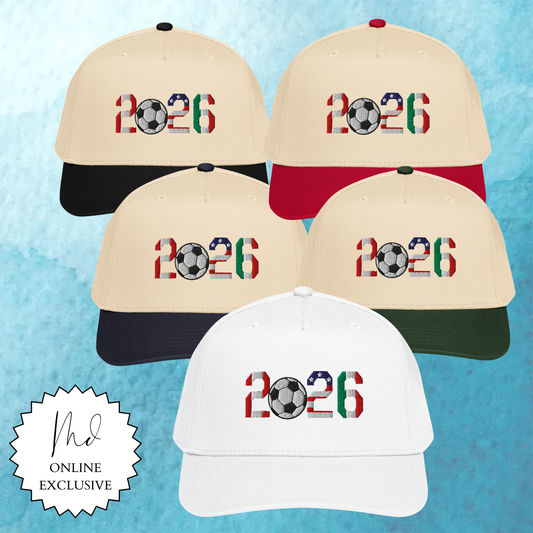 2026 Soccer Host Countries Embroidered Snapback Hat