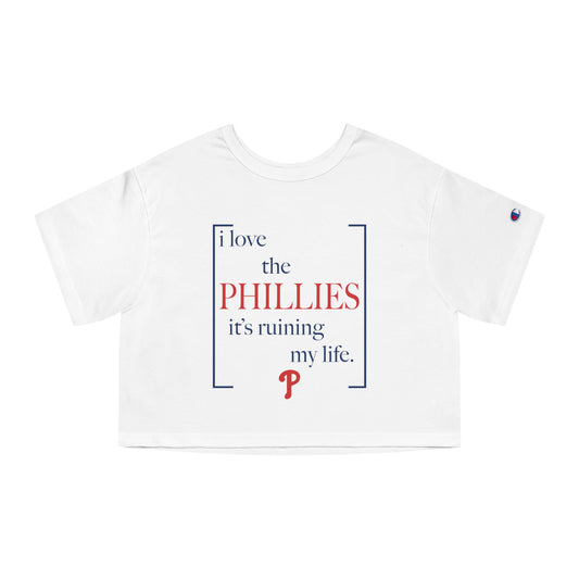 I Love the Phils Crop Top