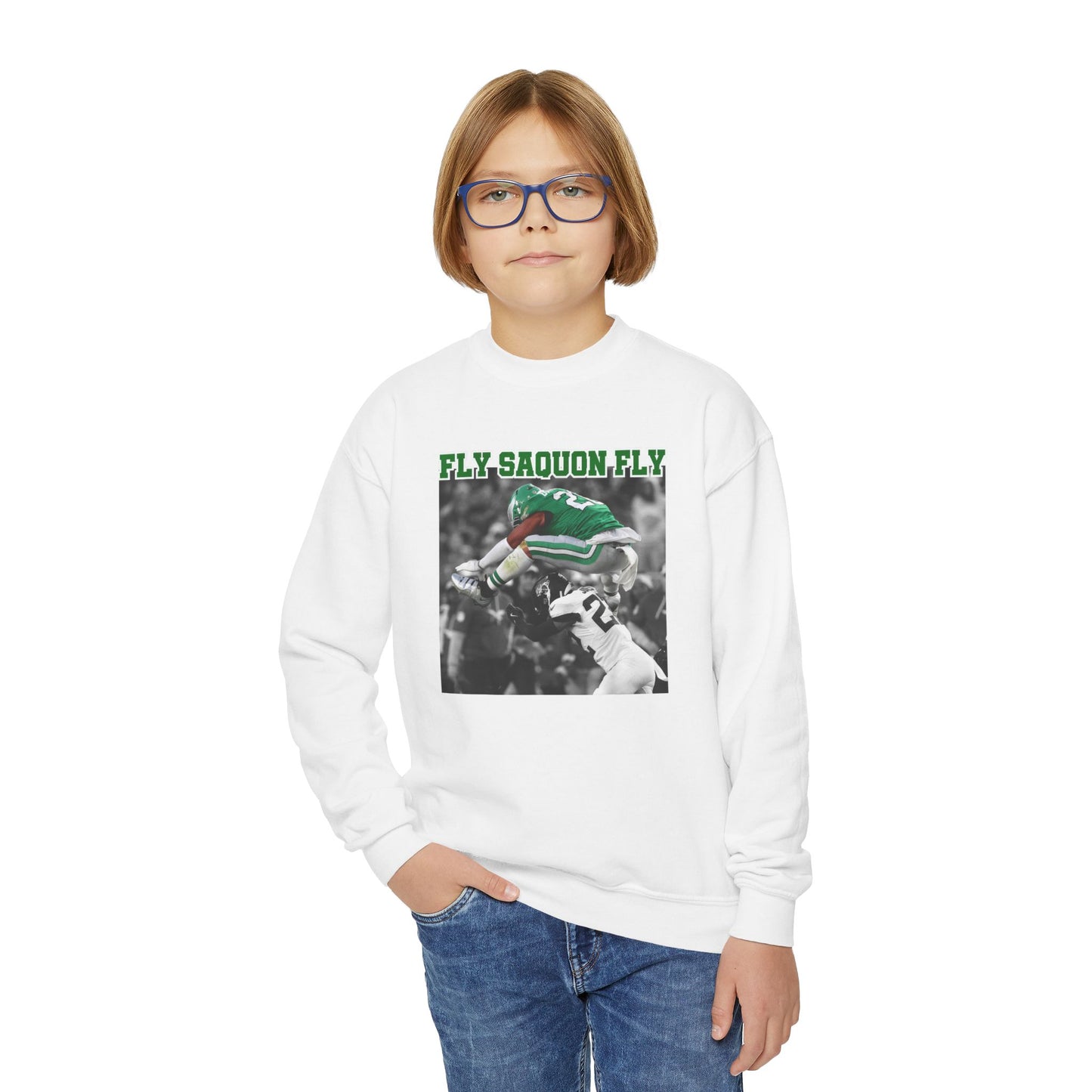 Youth Fly Saquon Crewneck - Multiple Colors!