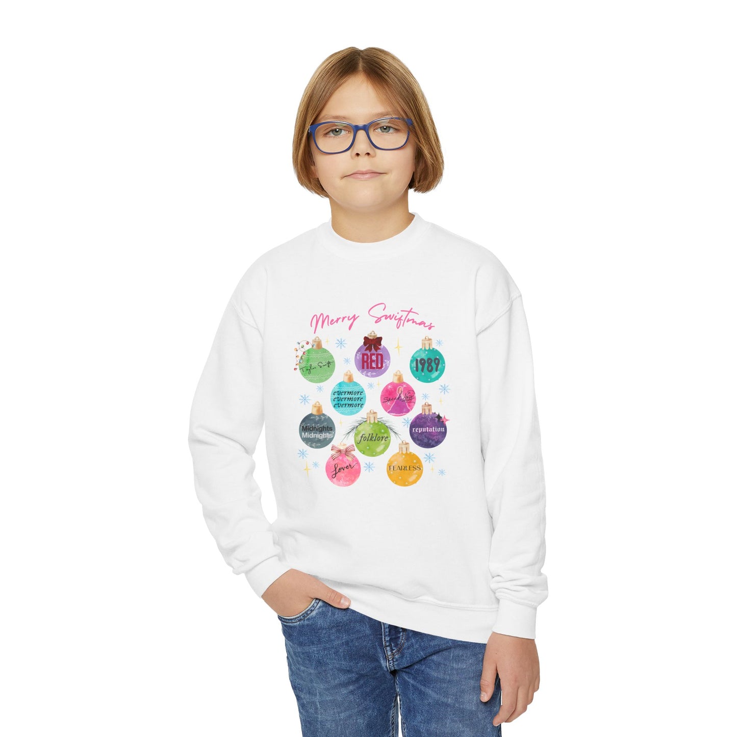 Youth Swiftmas Ornament Crewneck