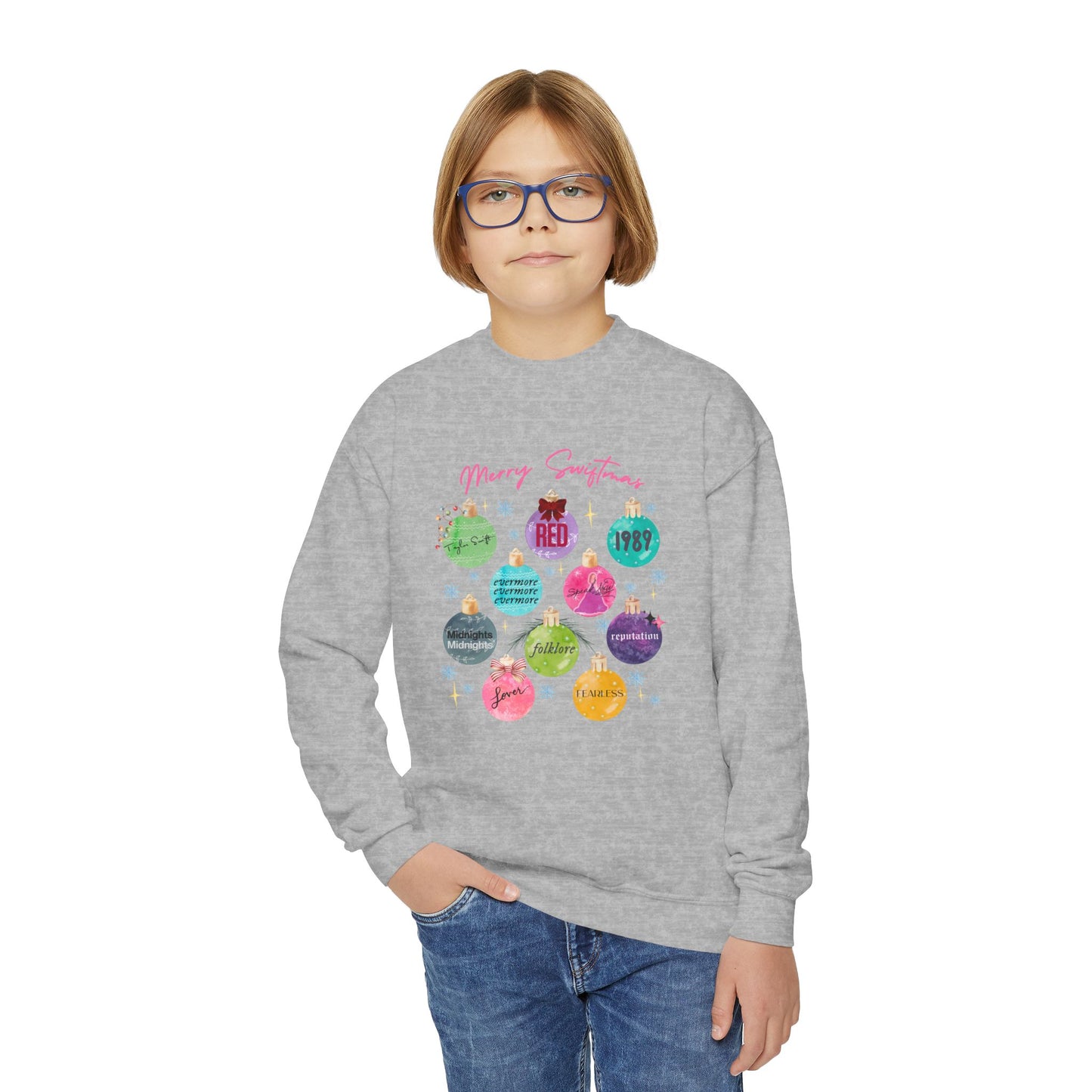 Youth Swiftmas Ornament Crewneck