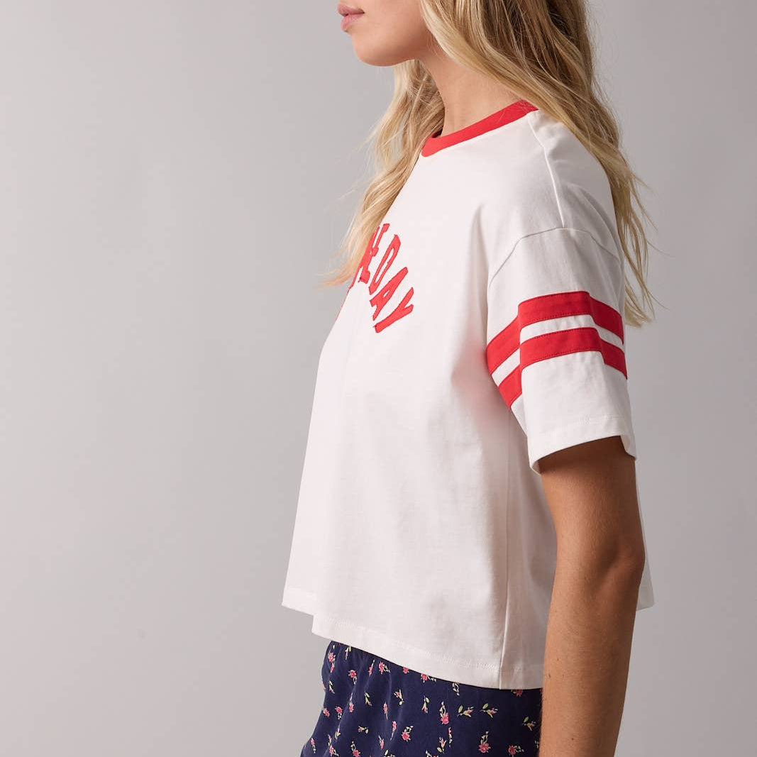 Game Day Boxy Crop Top