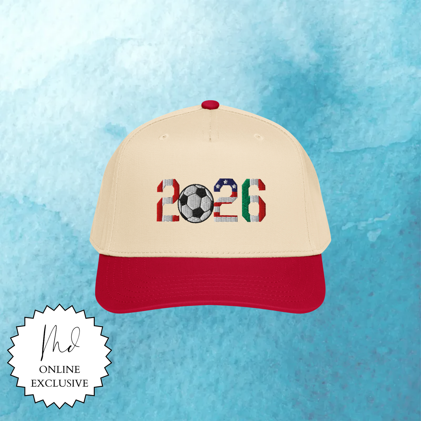 2026 Soccer Host Countries Embroidered Snapback Hat