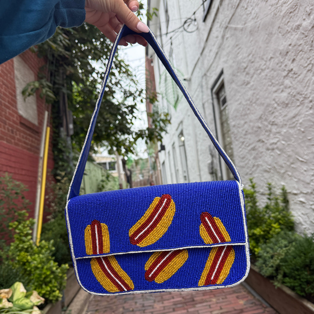 Beaded Hot Dog Purse