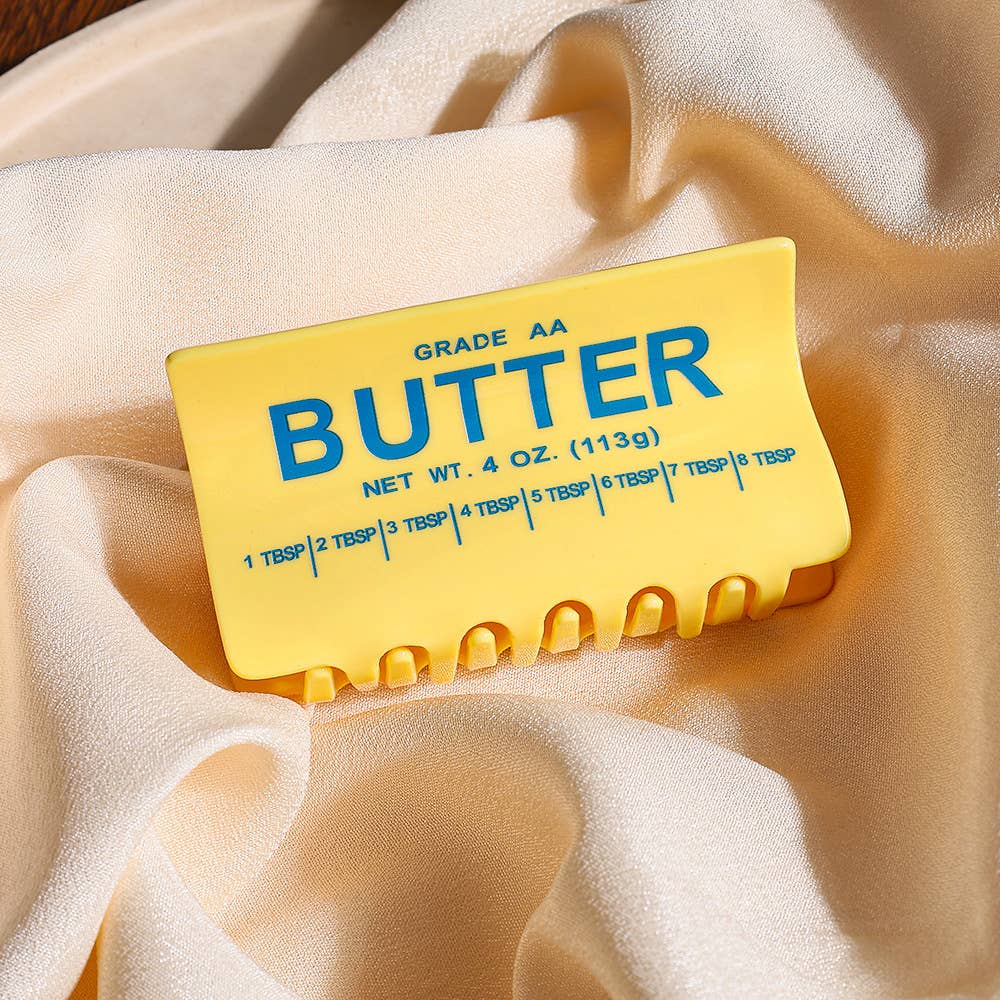 Butter Block Shaped Hair Claw Clip