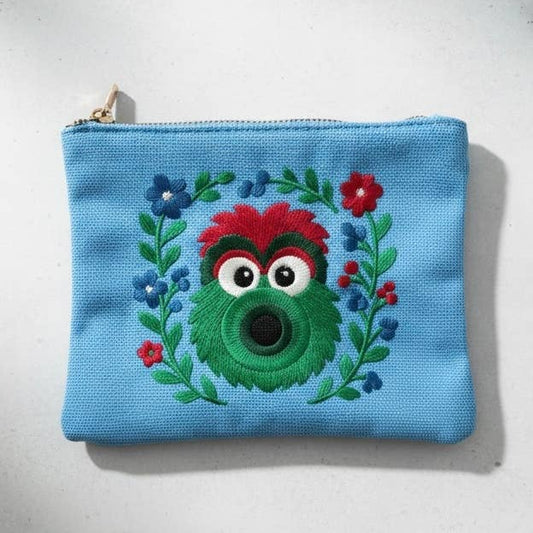 Philly Baseball Mascot Zipper Pouch