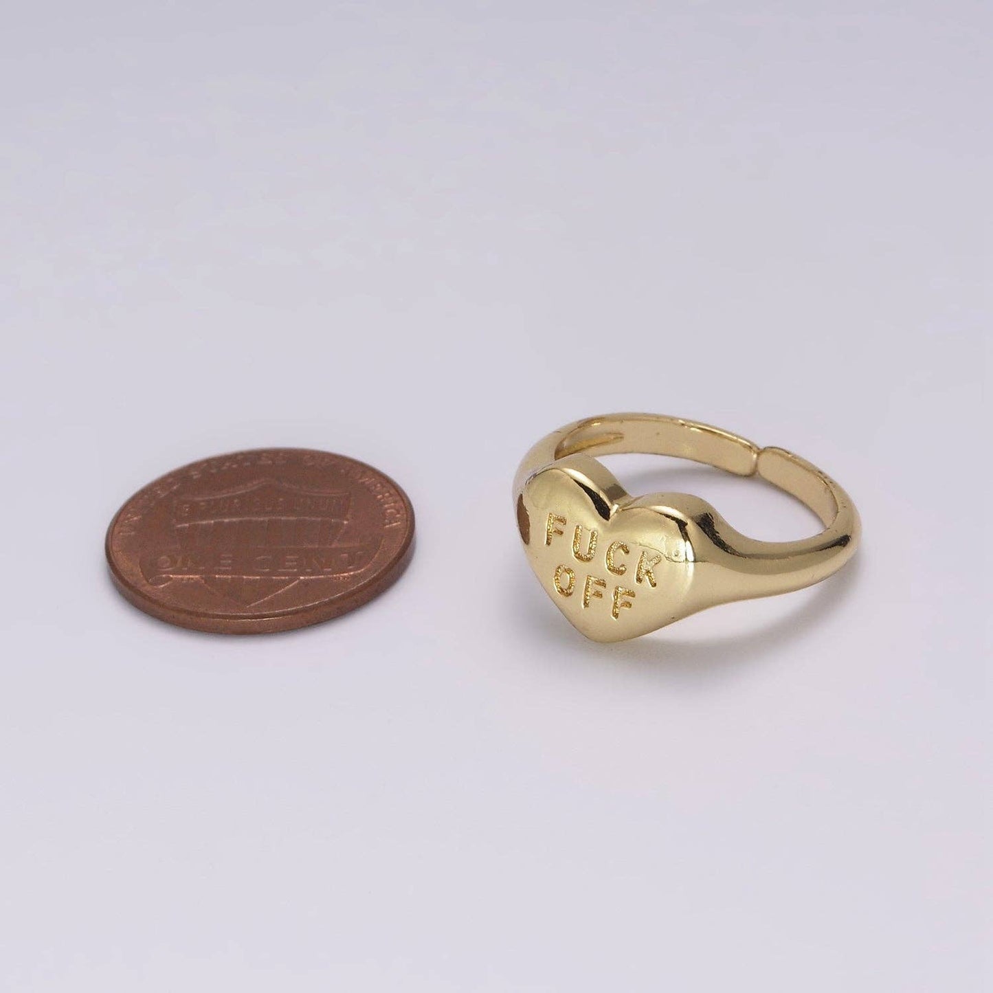 Fuck Off Heart Ring