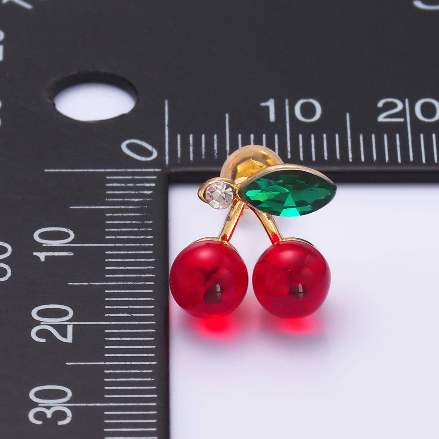 Red Cherry Stud Earring