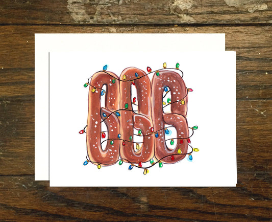 Philly Soft Pretzel Holiday Card