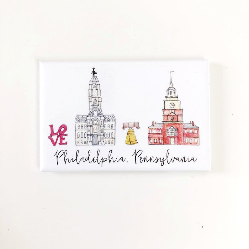 Philadelphia, Pennsylvania Skyline Magnet