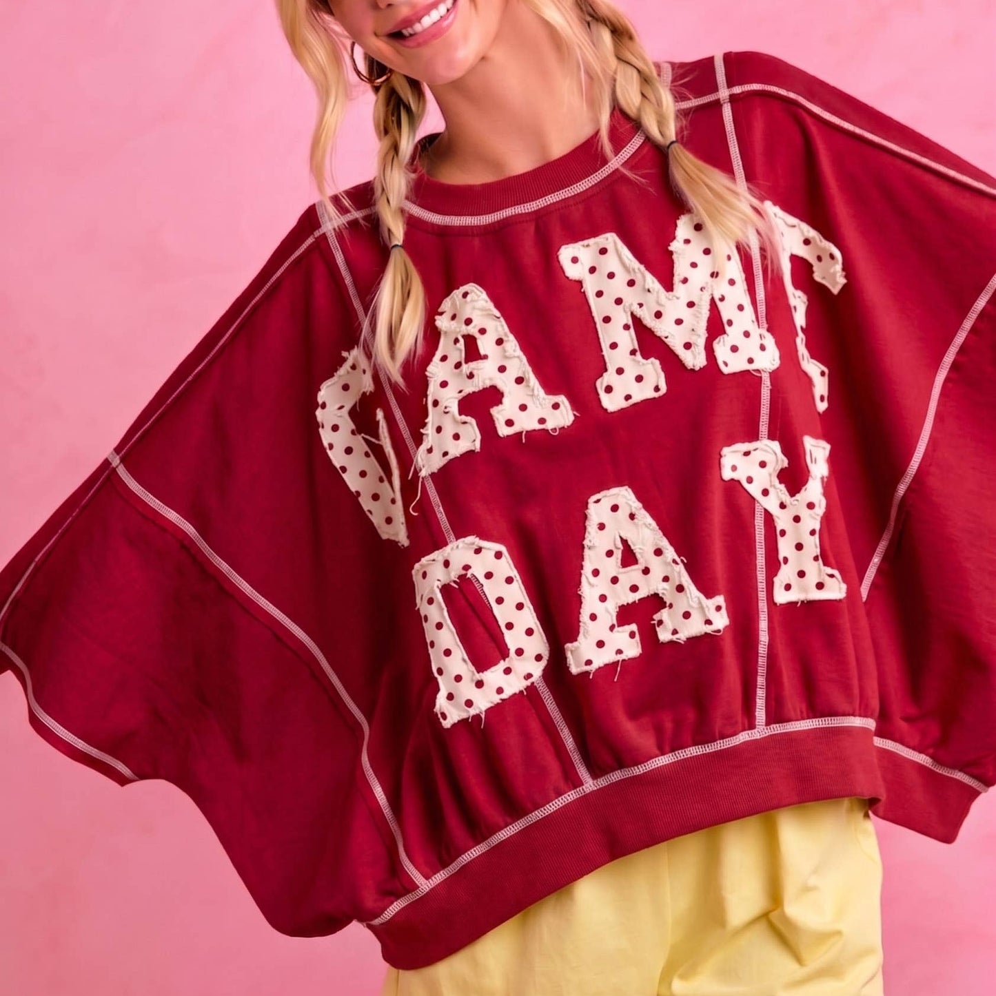Game Day Polka Dot Oversized Tee