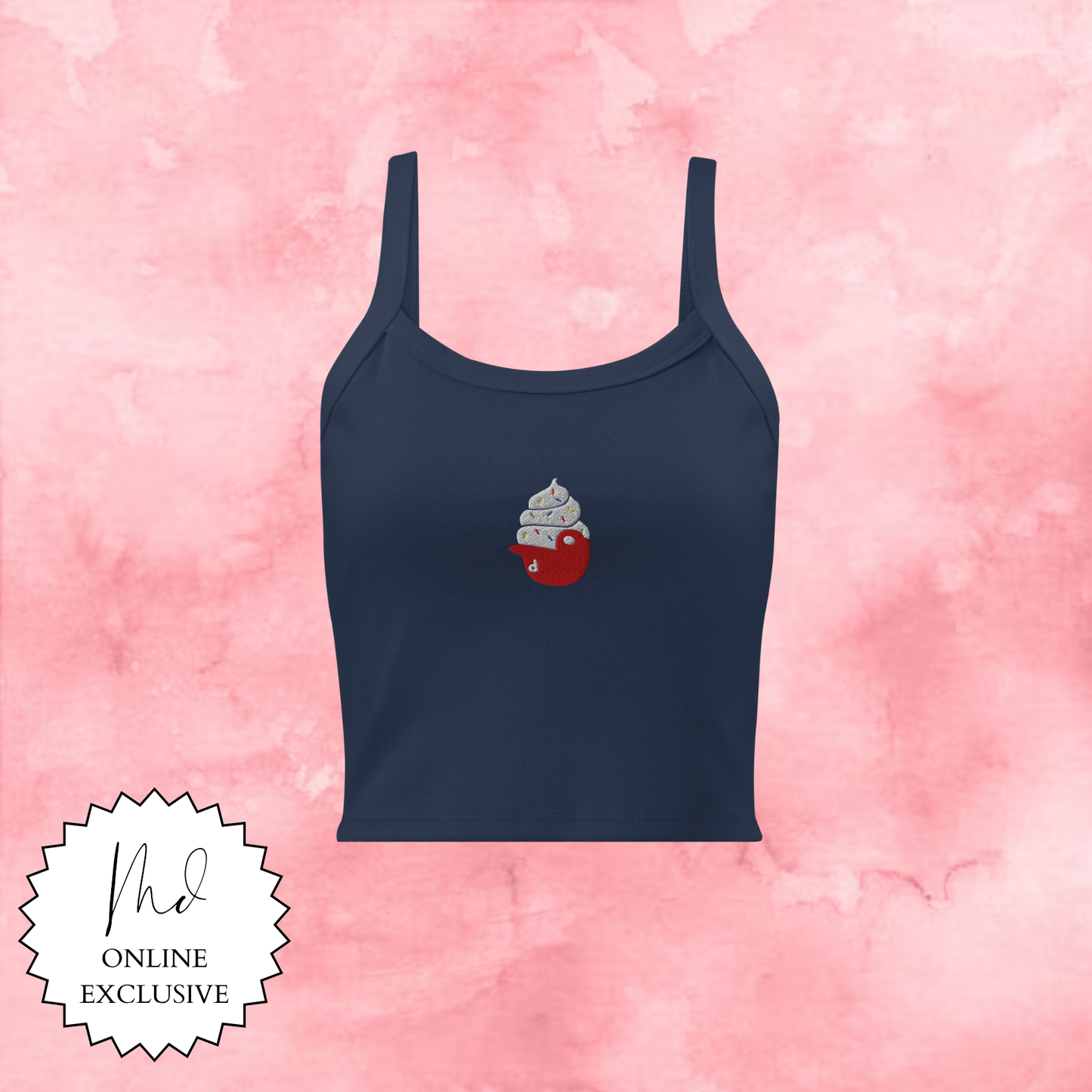 Ice Cream Hat Embroidered Tank