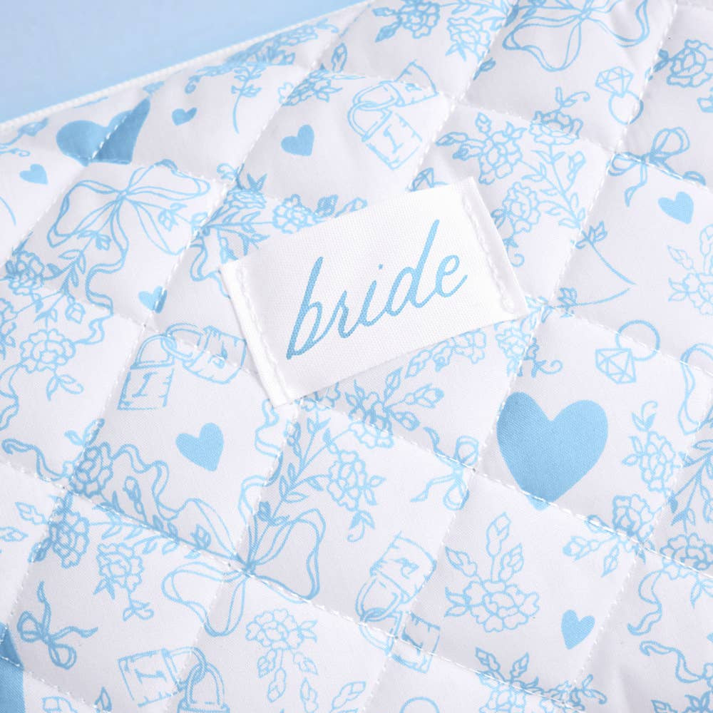 Quilted Bride Cosmetic Bag