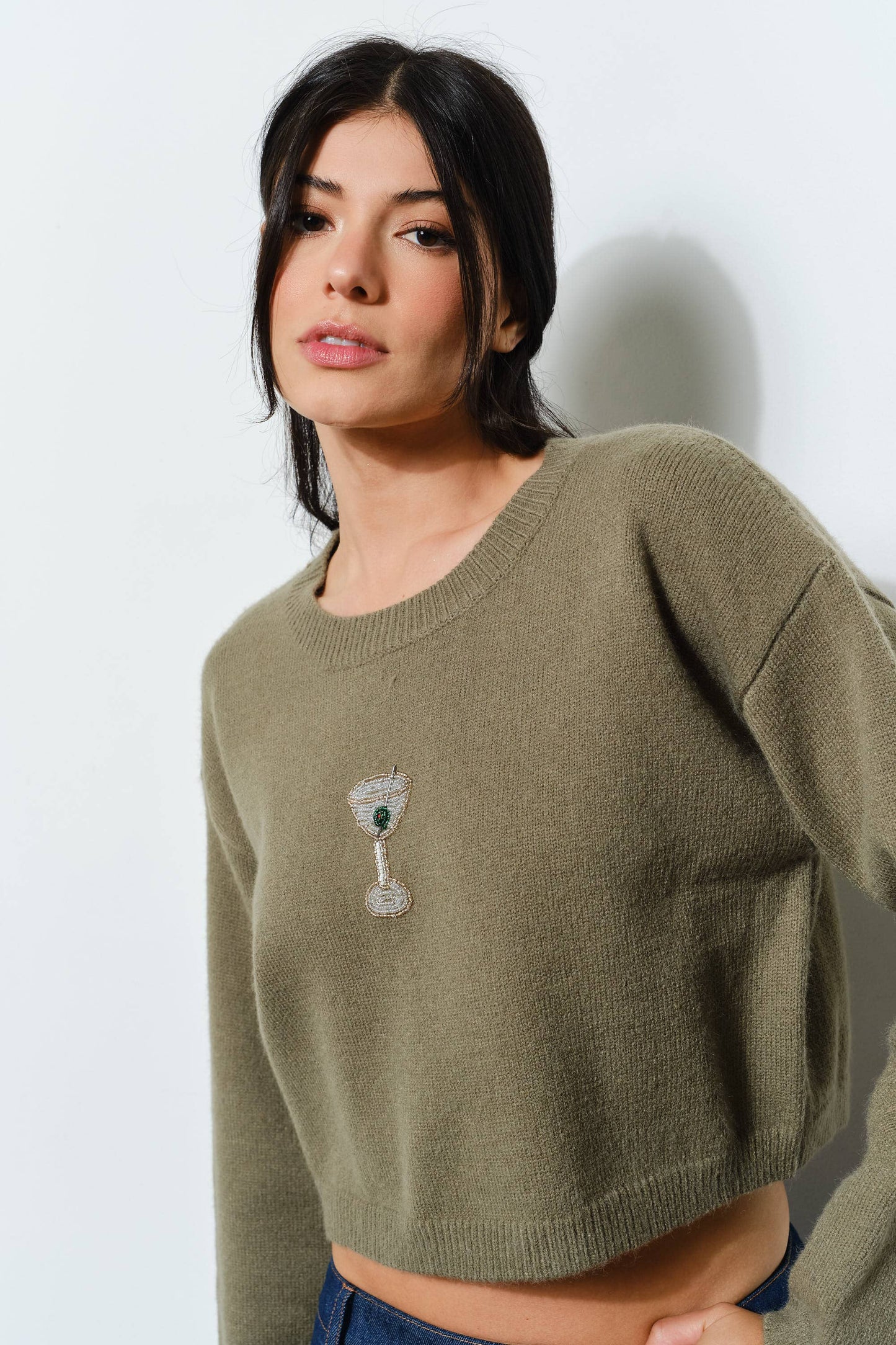 Dirty Martini Beaded Sweater