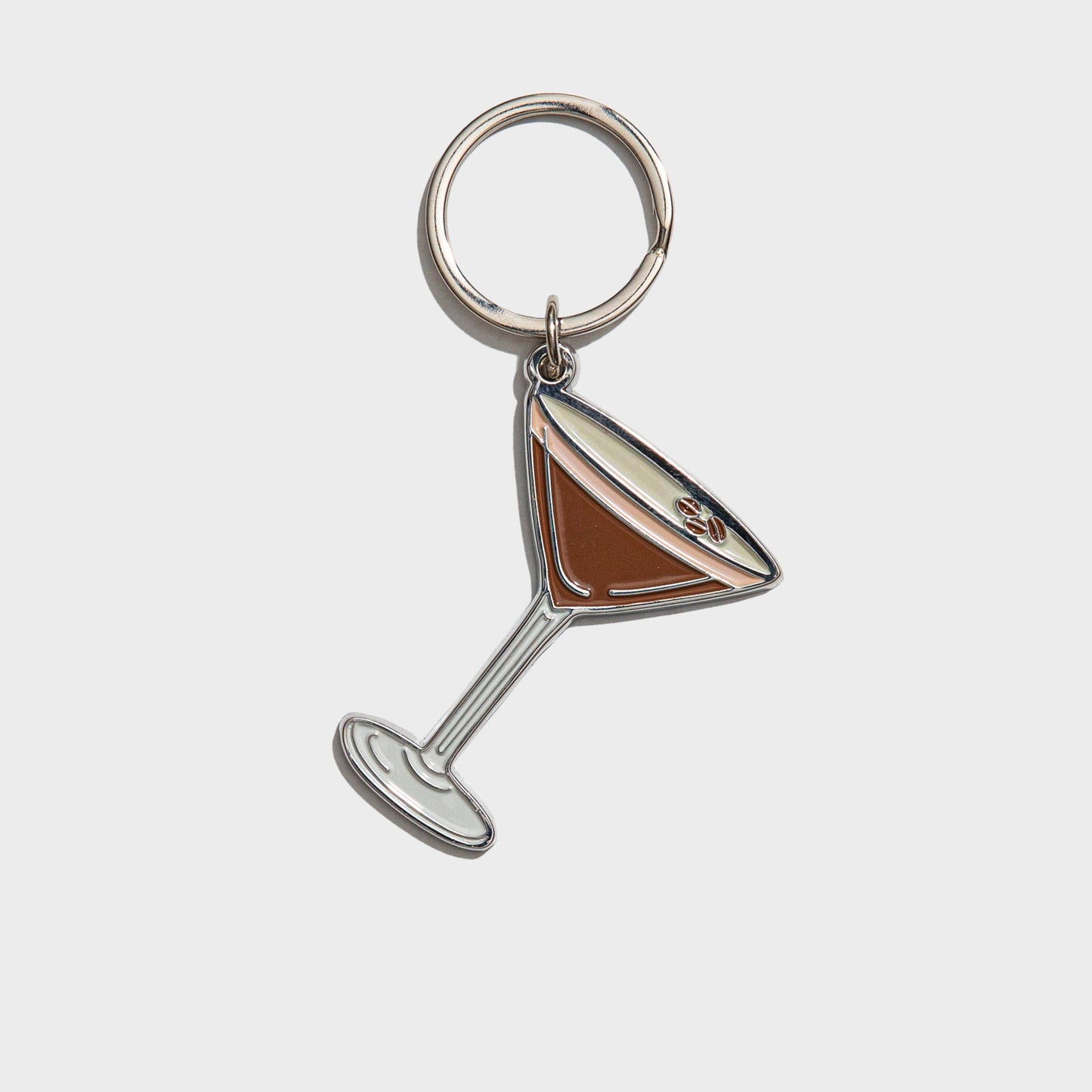 Espresso Martini Enamel Keychain/Bag Charm