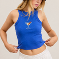 Basketball Martini Ribbed Tank