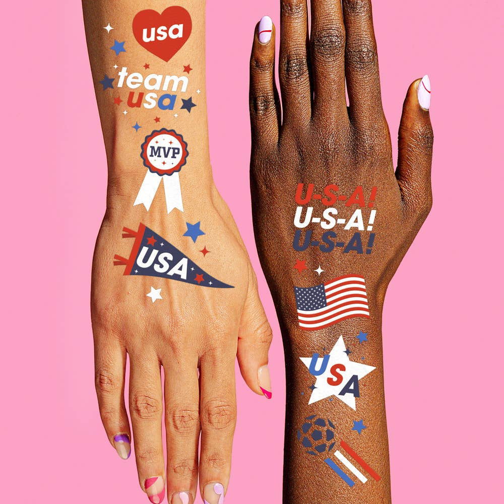 World Cup USA Soccer Temporary Tattoos