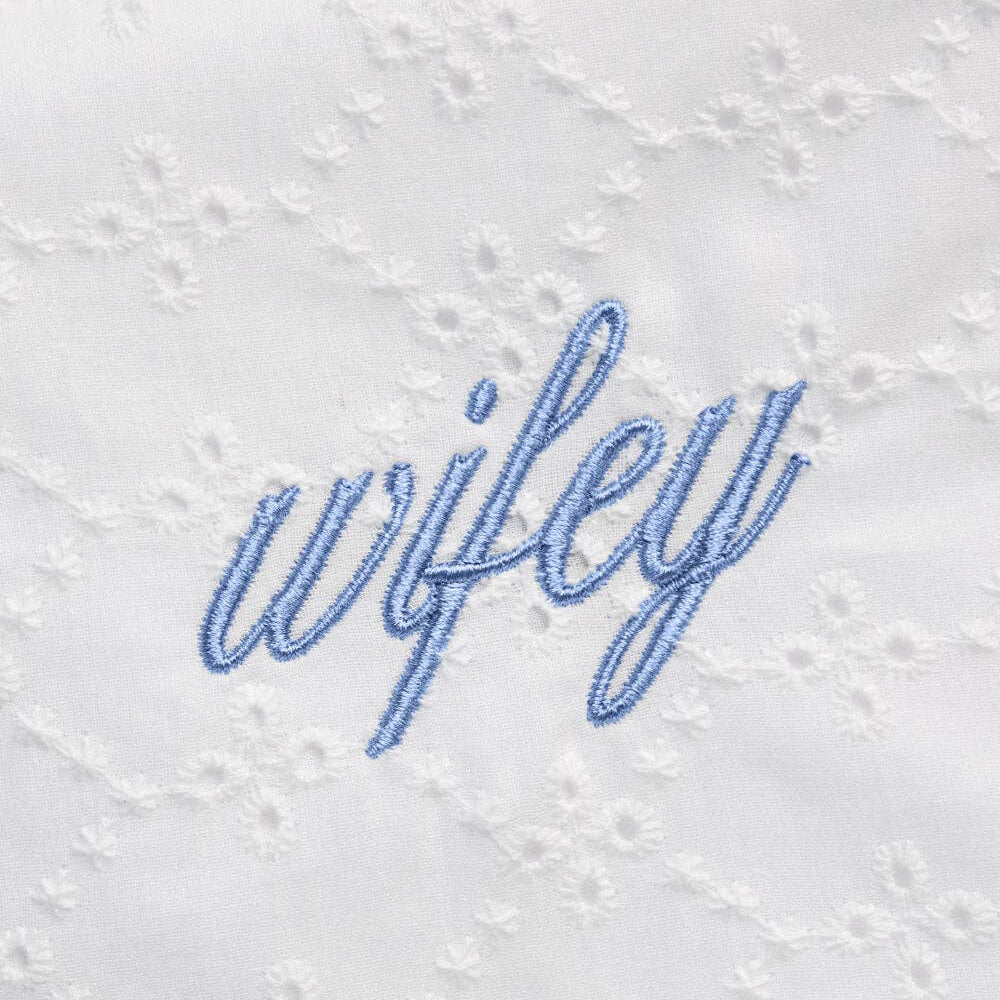 Wifey Eyelet Cosmetic Bag