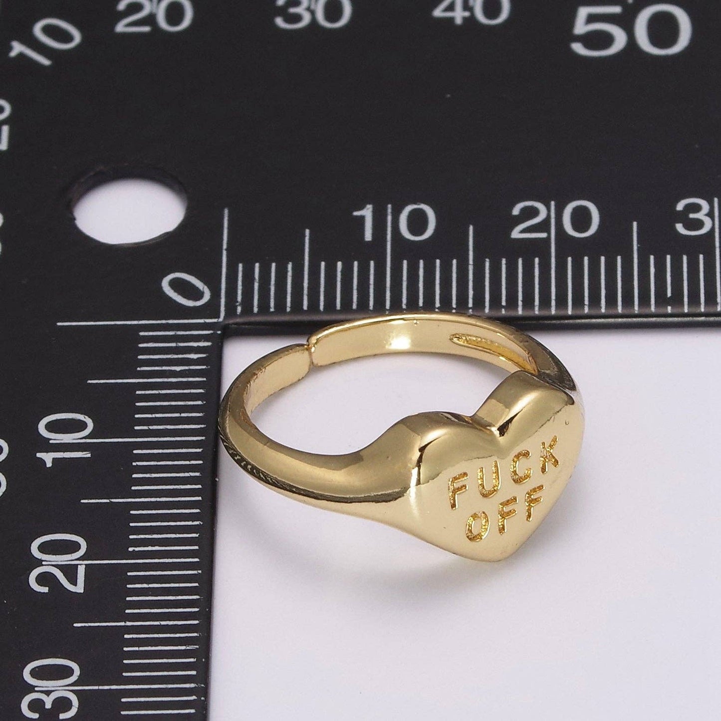 Fuck Off Heart Ring