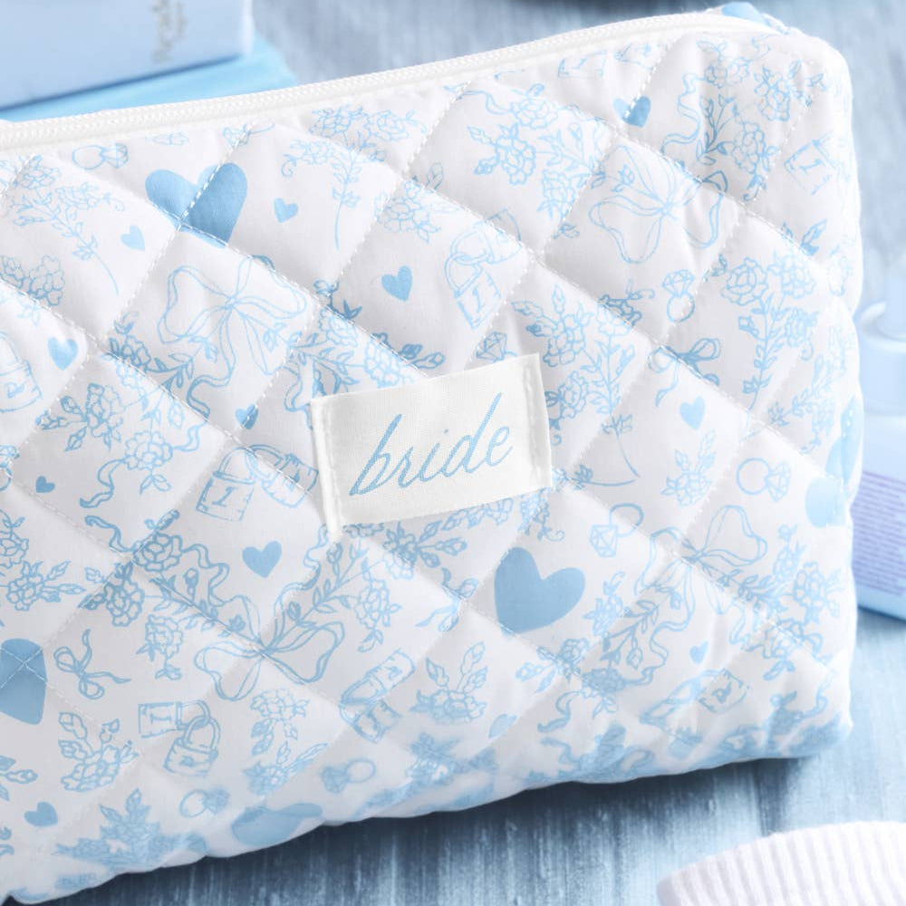 Quilted Bride Cosmetic Bag