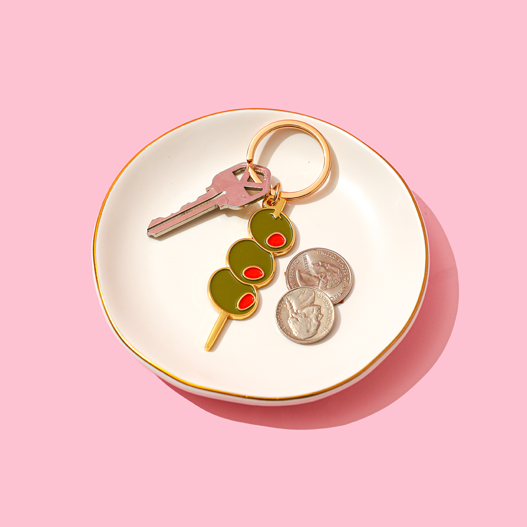 Olive Keychain Bag Charm