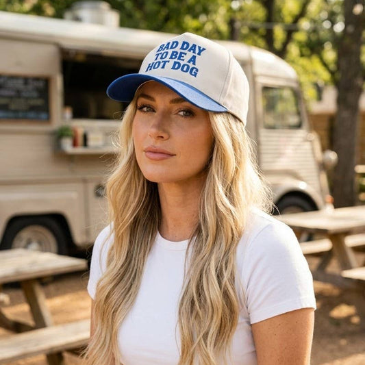Bad Day To Be A Hot Dog Hat - All Blue