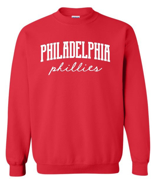 Philadelphia // Phillies Puff Crewneck Sweatshirt