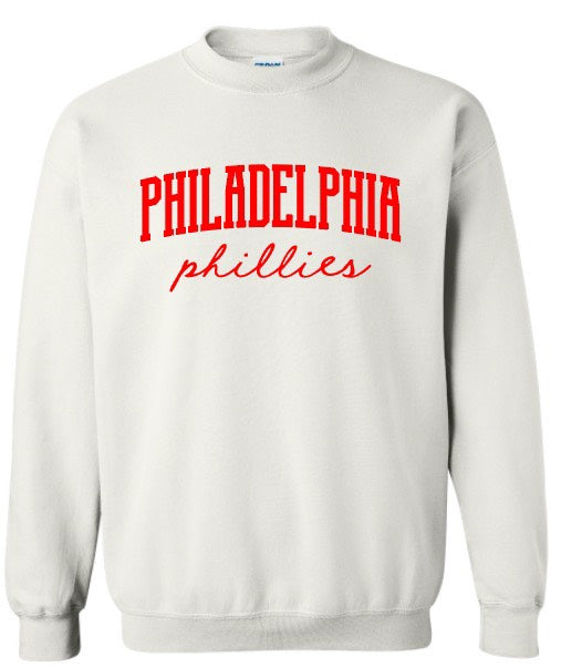 Philadelphia // Phillies Puff Crewneck Sweatshirt