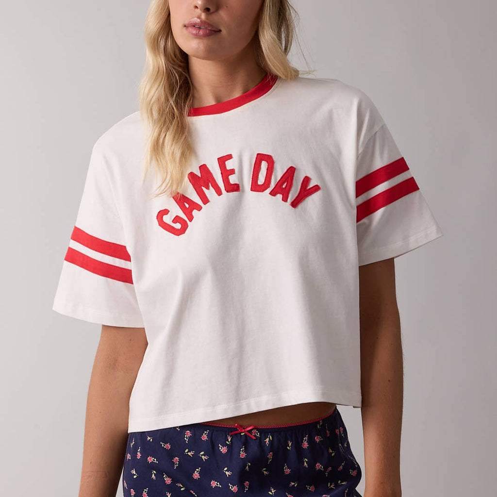 Game Day Boxy Crop Top