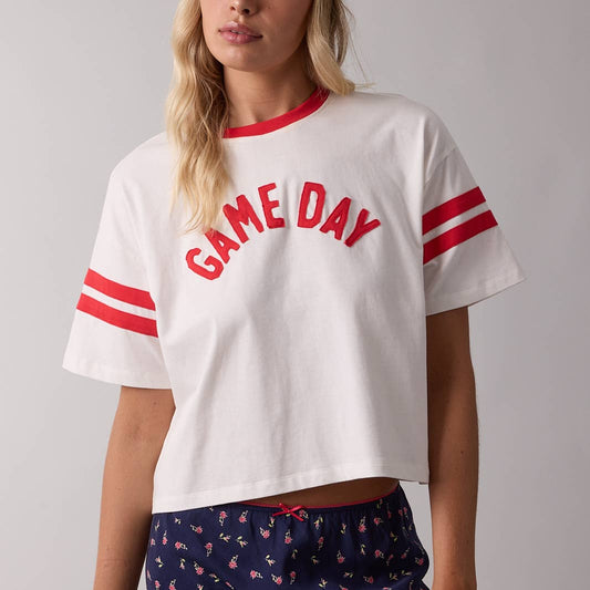 Game Day Boxy Crop Top