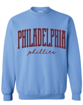 Philadelphia // Phillies Puff Crewneck Sweatshirt