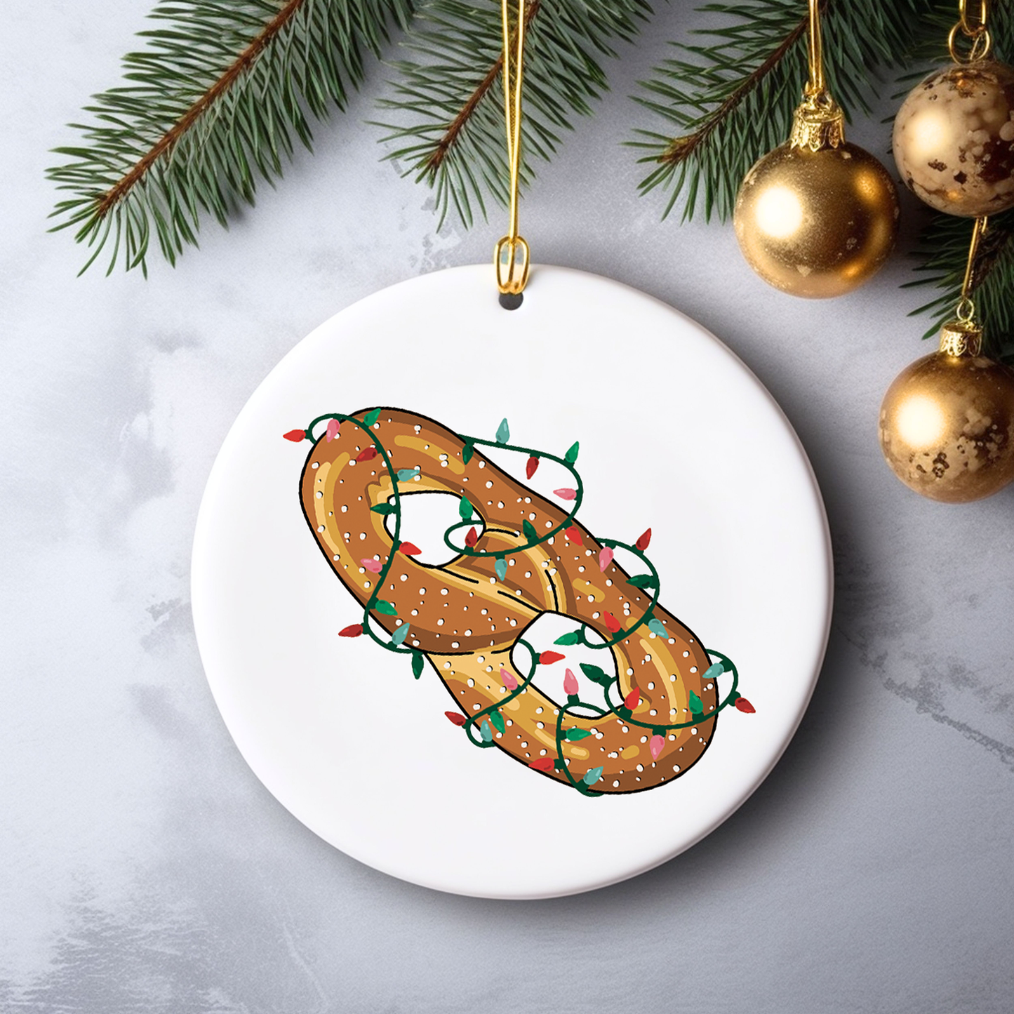 Philly Pretzel Ornament