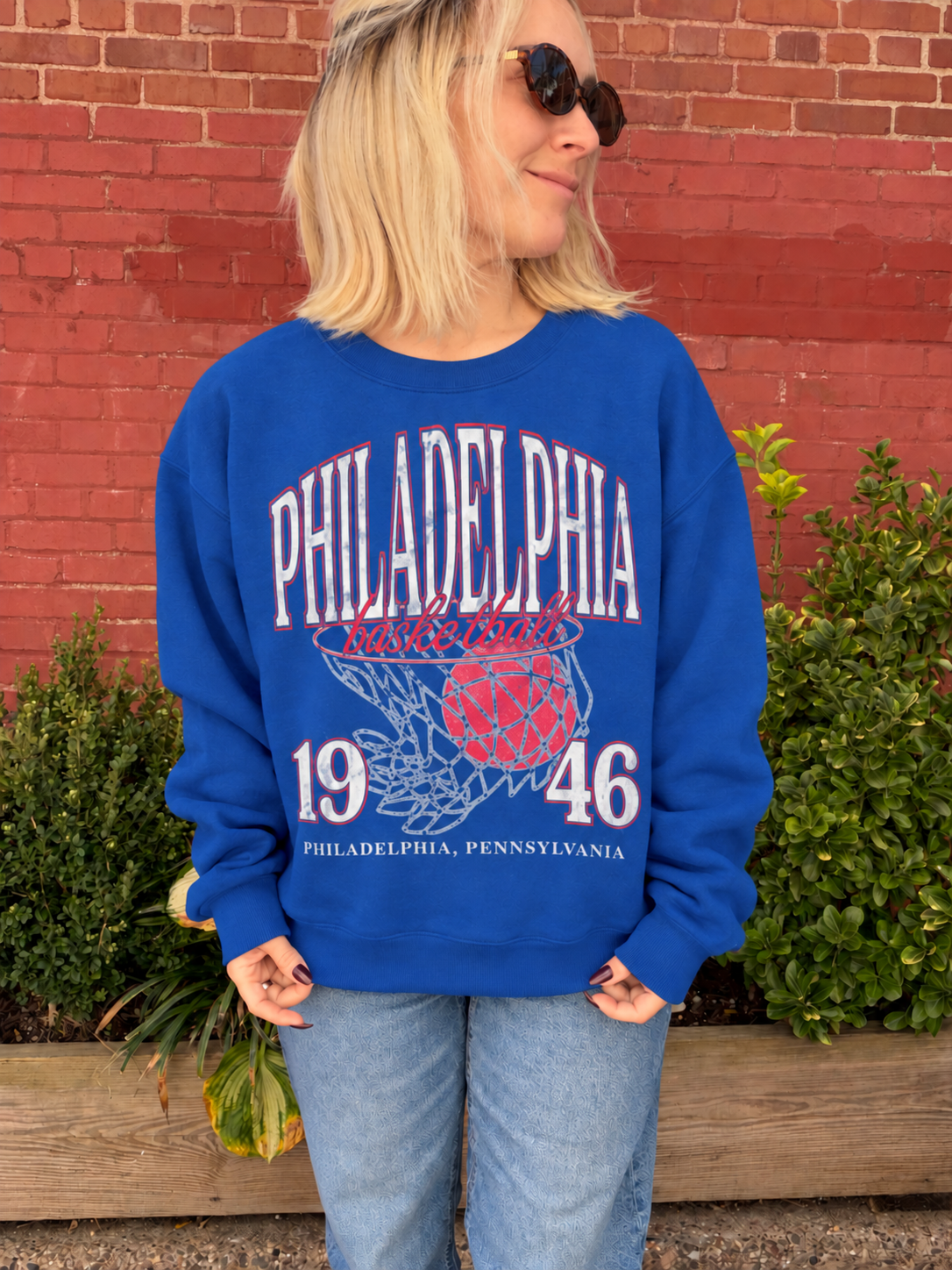 Phila. Basketball Crewneck - Multiple Colors