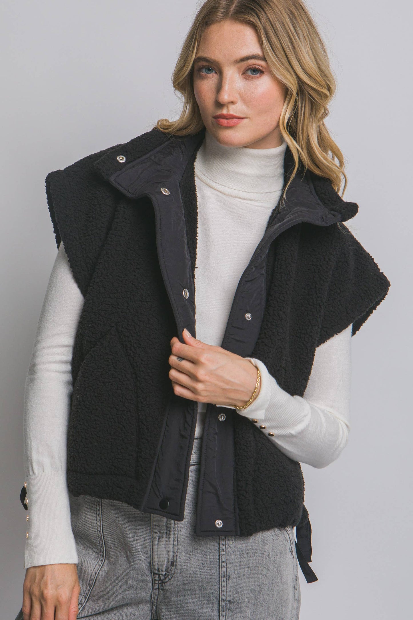 Teddy Sherpa Oversized Vest - Multiple Colors!