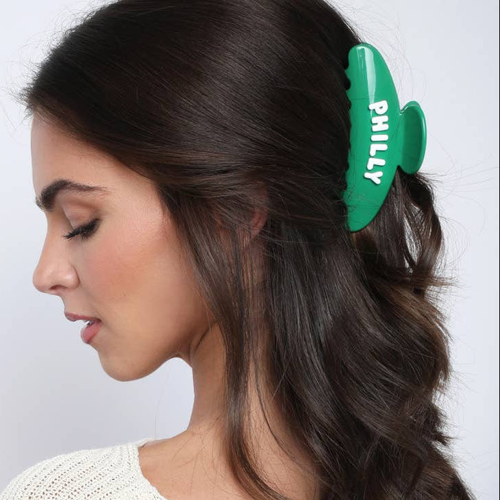 Green Philly Claw Clip
