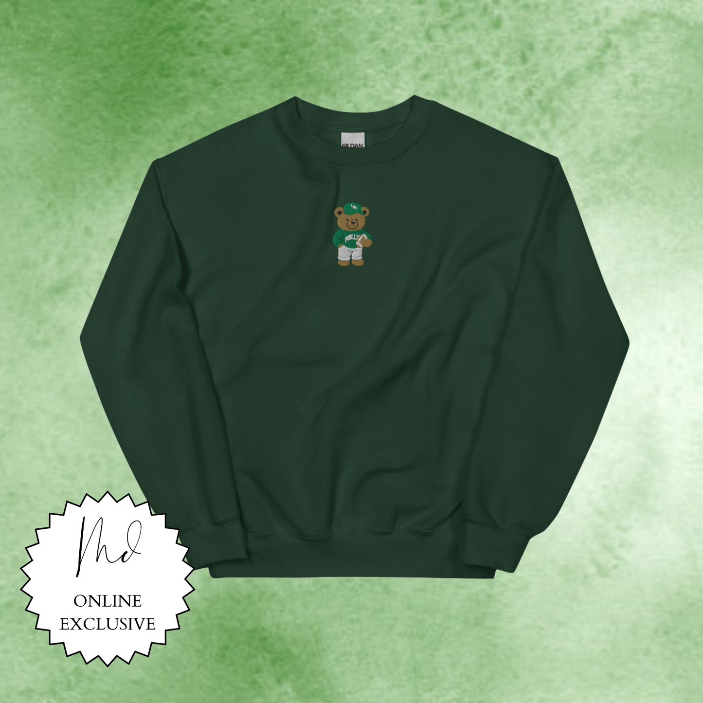 Philly Football Teddy Bear Crewneck