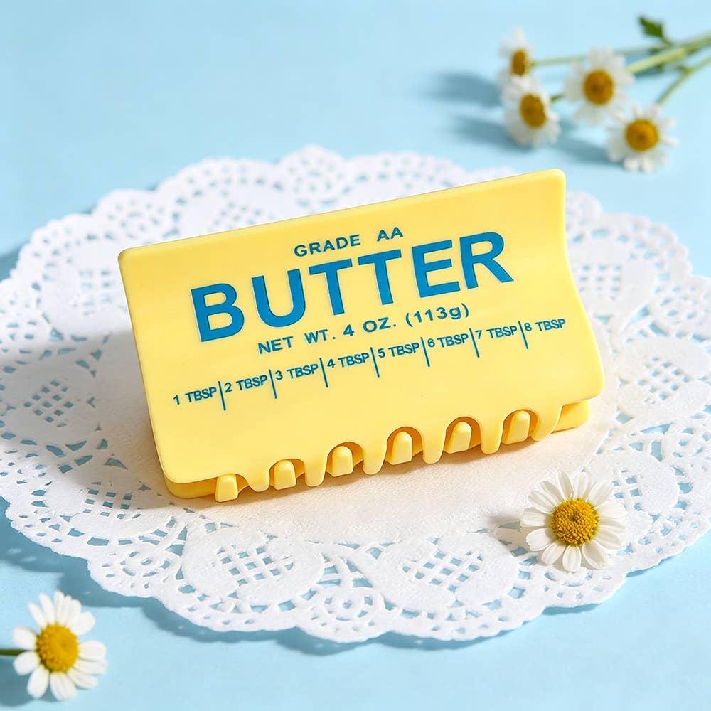 Butter Block Shaped Hair Claw Clip