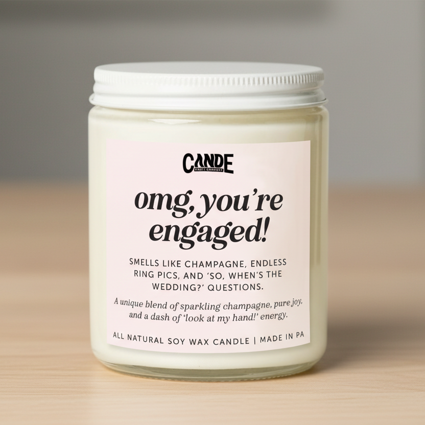Omg! You're Engaged Candle