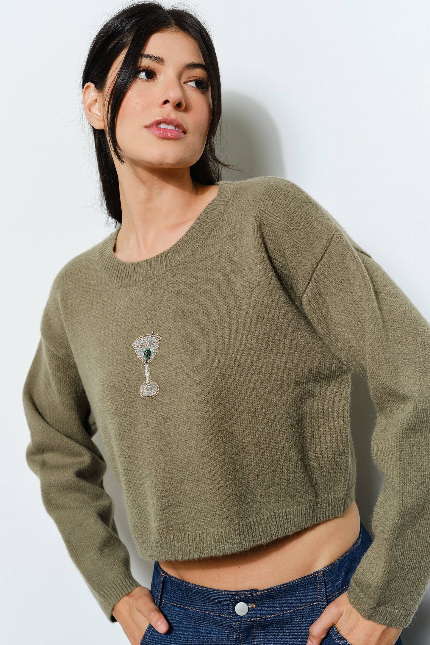 Dirty Martini Beaded Sweater