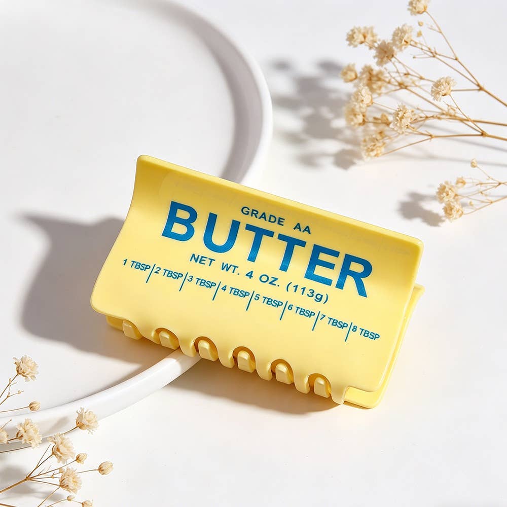 Butter Block Shaped Hair Claw Clip