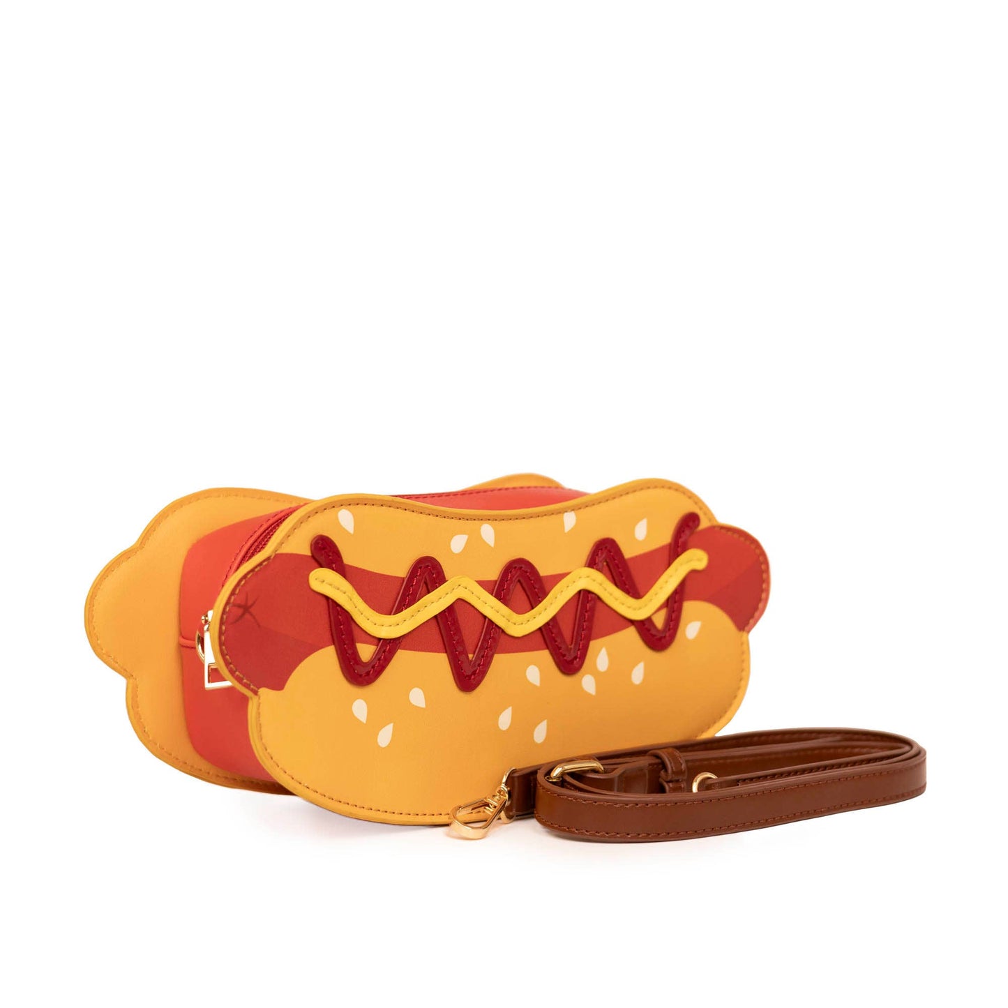 Leather Hot Dog Handbag