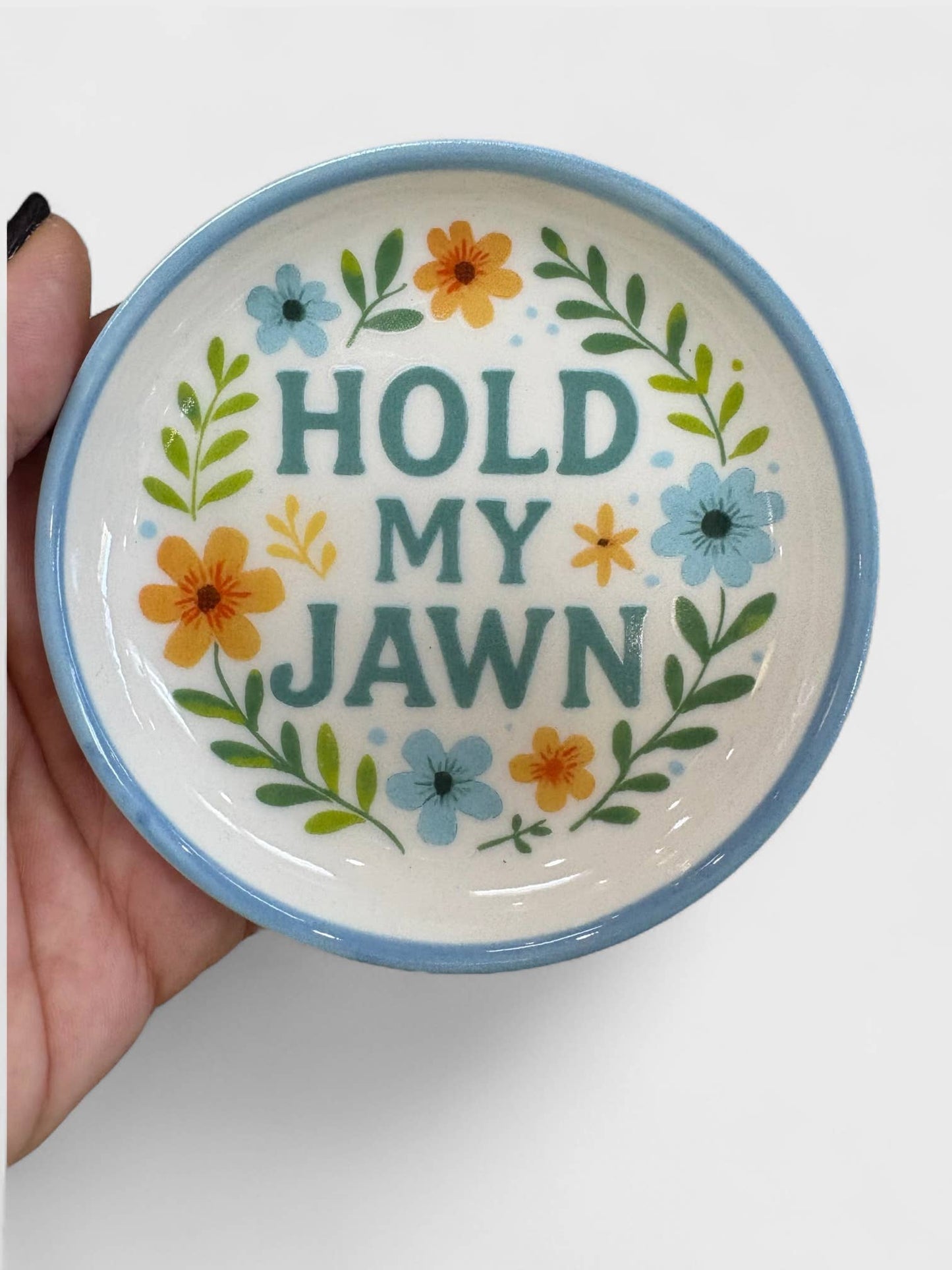 Hold My Jawn Ceramic Trinket Tray