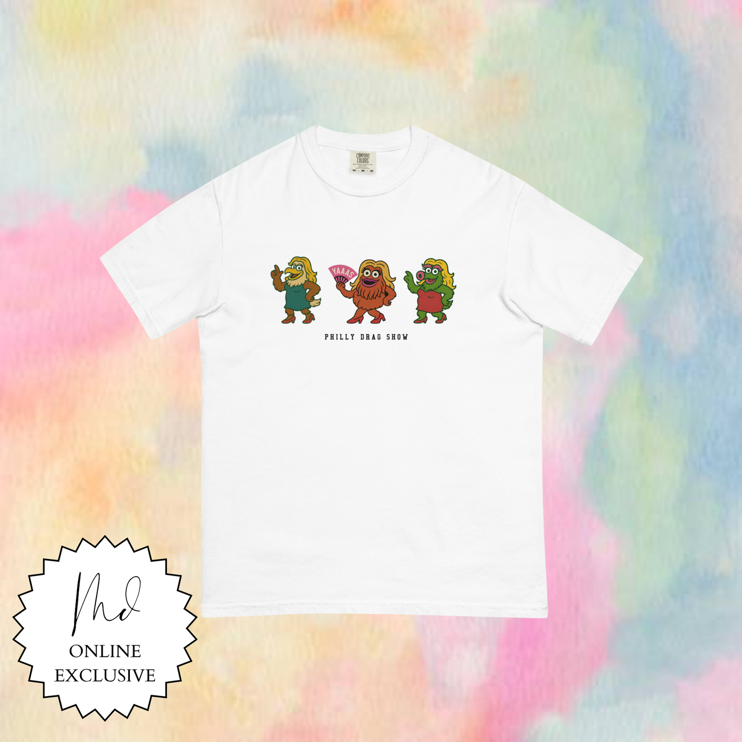 Philly Mascots in Drag Pride Tee