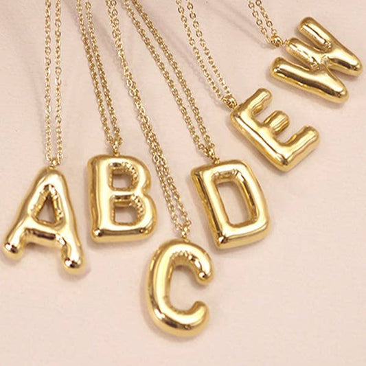 Initial Bubble Necklace