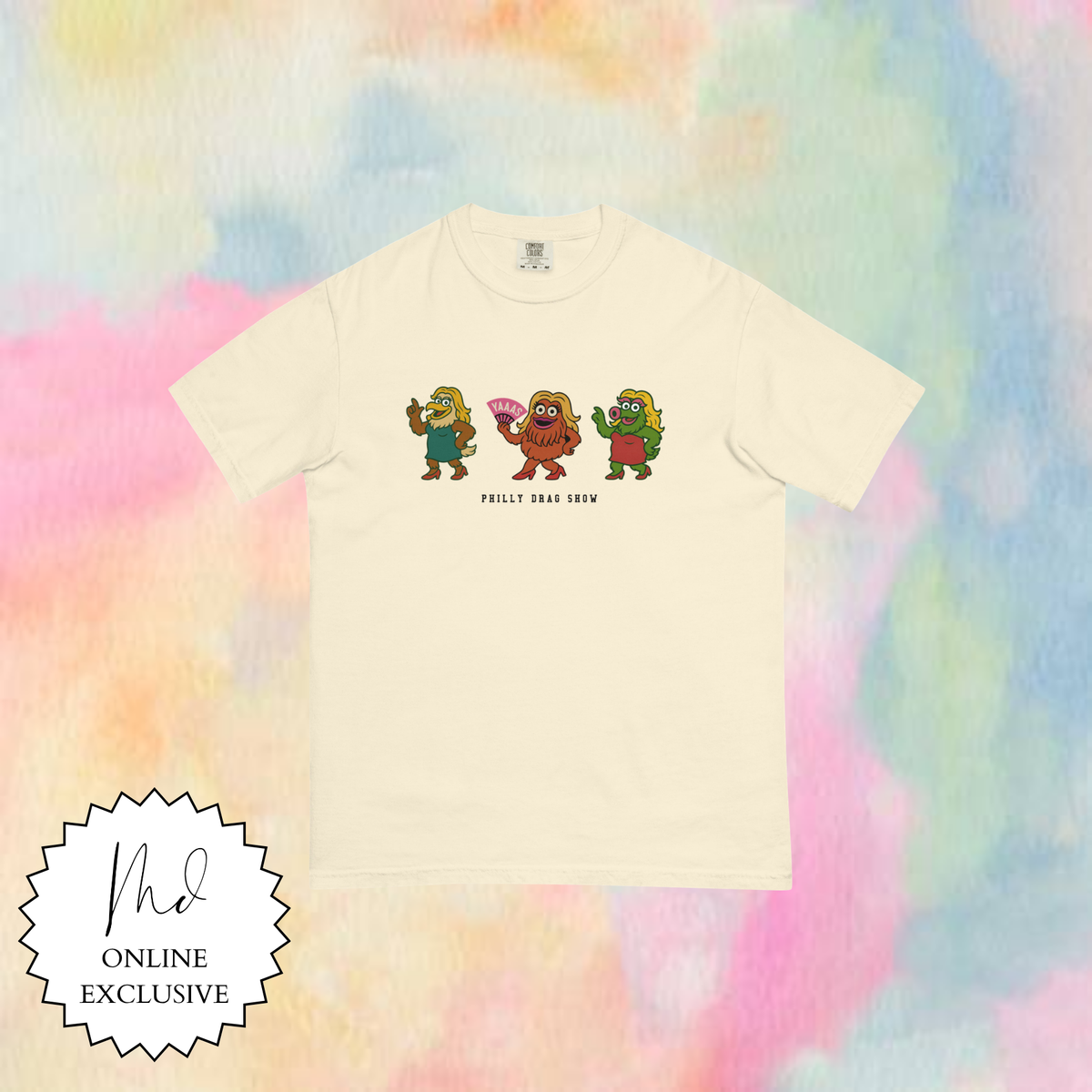 Philly Mascots in Drag Pride Tee