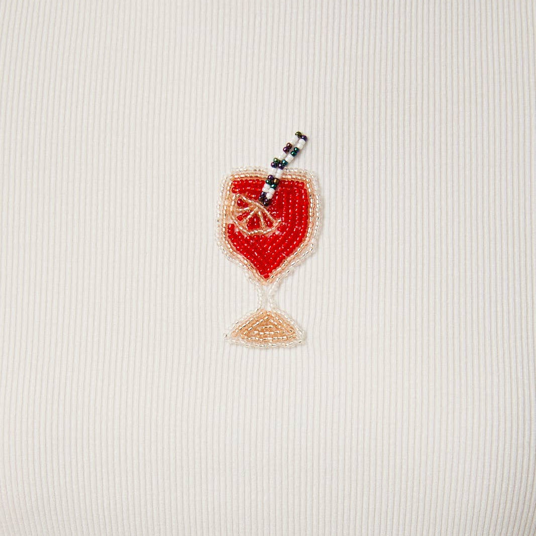 Aperol Spritz Beaded Tee