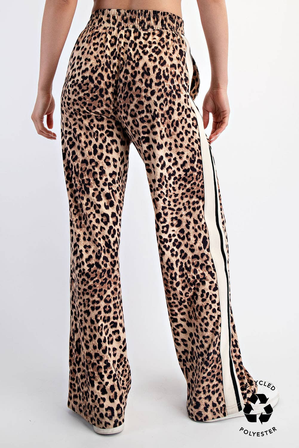 Satin Leopard Track Pant